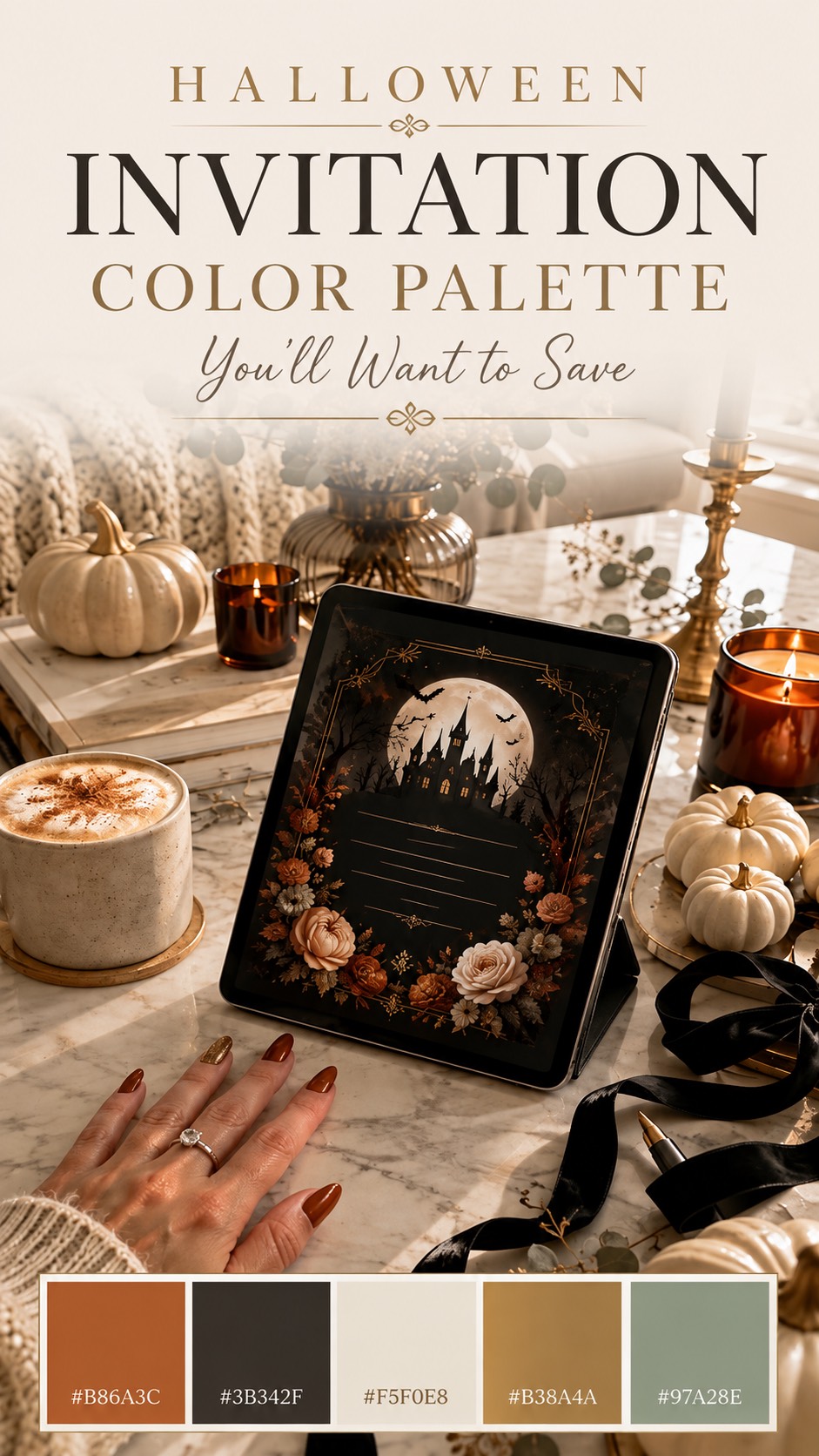 Halloween Invitation Color Palette